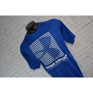 45935-a Under Armour Gym Shirt Mens Size 2XL Performance Blue Polyester NEW